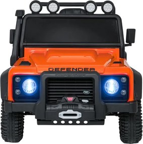 Elektrické autíčko Land Rover Defender 110 SVX oranžové
