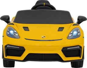 Ramiz Detské autíčko Porsche Spyder RS 718, žltý lak