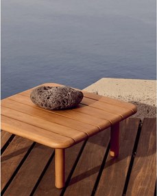 Záhradný odkladací stolík z tíkového dreva 70x70 cm Turqueta – Kave Home