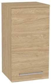 Mereo, Mereo Bino kúpeľňová skrinka horná 63 cm, ľavá, Multidecor, Dub olejovaný, MER-CN695DUO1