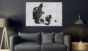 Artgeist Obraz na korku - Stone Denmark [Cork Map] Veľkosť: 90x60