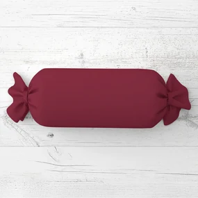 Biante Vankúš valec bonbon Rongo RG-044 Tmavé bordó 15x100 cm