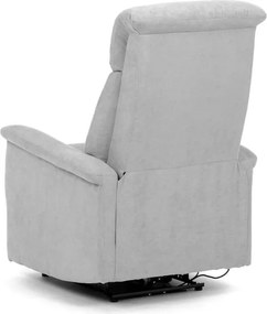 Polohovacie kreslo sivé, elektrické TV-925 SIL2