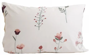 Bavlnená obliečka na vankúš Renforcé 40 × 60 cm – Vlčie maky béžové