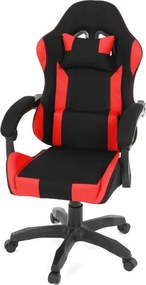 Herná stolička čierna / červená KA-R209 RED
