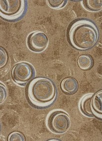 Koberce Breno Metrážny koberec DROPS 33, šíře role 500 cm, hnedá, viacfarebná