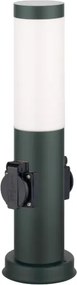 Brilagi - Vonkajšia lampa s 2 zásuvkami SCHUKO NOVA 1xE27/15W/230V 40 cm IP44 antracit