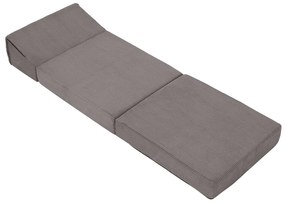 Skladacie kreslo/matrac MALEN, sivá