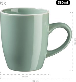 Mäser Jedálenská súprava riadu 24 ks ELISSA – zelená lesk