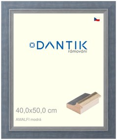 DANTIK rám na obraz 40x50 | AMALFI modrá (Plexi Čiré)