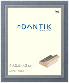 DANTIK rám na obraz 40x50 | AMALFI modrá (Plexi Čiré)