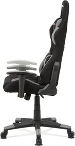 Sconto Kancelárska stolička NIKI sivá/čierna