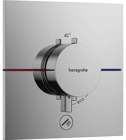 HANSGROHE ShowerSelect Comfort E termostat pod omietku pre 1 spotrebič a ďalší výtok, chróm, 15575000