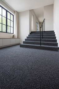 Betap, Metrážny koberec Primo Gel 78 antracit, záťažový, na mieru, šíře 4m, šedá, guma (gél - protišmykový), chodba / predsieň