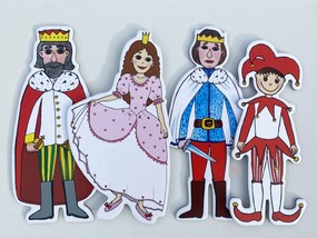 MARIONETINO – Kašpárek a princezná – bábky 4 ks