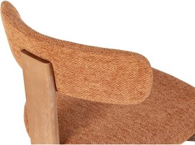 Čalúnené jedálenské stoličky v súprave 2 ks v tehlovej farbe Nadia – MOME