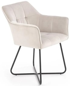 Stolička K377 Velvet/Kov Bez