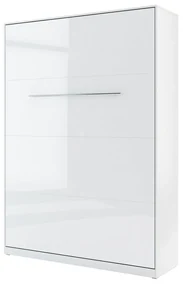 Sklápacia posteľ Concord Pro I, Farby: biely / biely lesk, Rozmer postele: 120x200