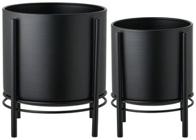 Kovové obaly na kvetináče v súprave 2 ks ø 25 cm Svarta – House Nordic