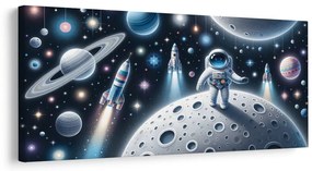 Obraz kozmonaut medzi planétami