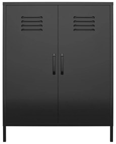 Čierna kovová skrinka 40x102x80 cm Mission District – Støraa