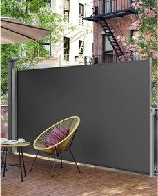 Vonkajšia bočná výsuvná markíza, 350 x 200 cm, dymovo šedá