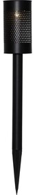 Čierne solárne LED osvetlenie z nerezovej ocele Star Trading Blace, výška 46 cm