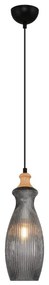 Závesné svietidlo BOTTLE na lanku, 1xE14/4W/230V, dymové