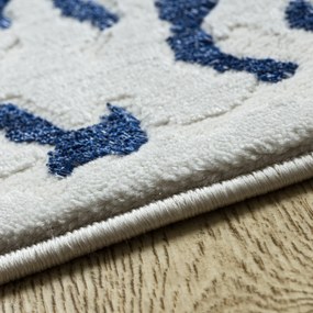 Dywany Łuszczów, Kusový koberec Allure 1961 white/blue, 160x220, modrá, kancelária