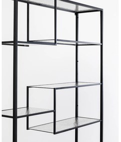 Loft polica čierna 115x195 cm
