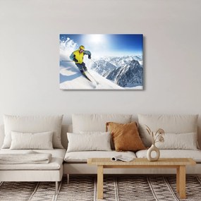 Obraz - Lyžiar (90x60 cm)