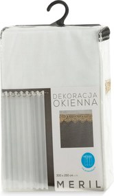 ZÁCLONA NA KRÚŽKOCH MERIL 300 CM X 250 CM BIELA