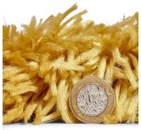Žltý ručne tuftovaný koberec Think Rugs Polar PL Yellow, 80 × 150 cm