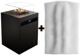 Planika Square GAS - Vonkajší plynový krb 79,7x48 cm 10kW