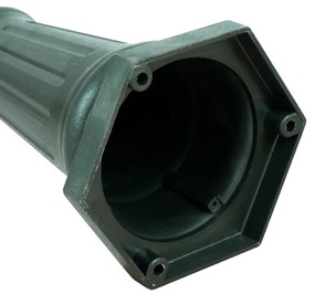 Klasická vonkajšia lampa tmavozelená 217cm 3-svetlá IP44 - New Haven