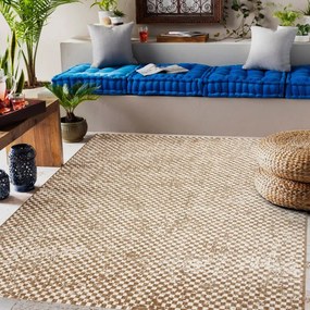 Koberec SIZAL FLAT 48955265 geometrický, béžový / naturálny
