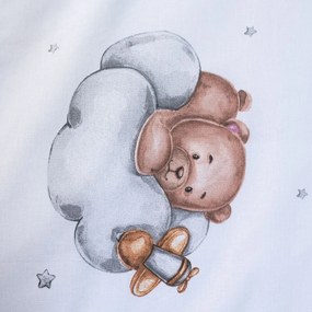 Jerry Fabrics Obliečky do postieľky 100x135 + 40x60 cm - Medvedík "Plane"
