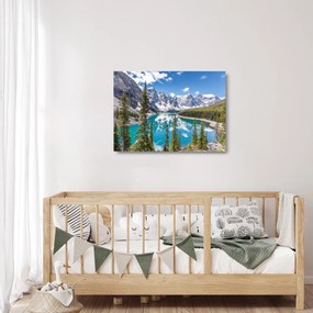 Sklenený obraz - Národný park Banff (70x50 cm)
