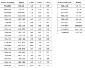 Mexen Exo, posuvný sprchový kút 130 x 70 cm, číre sklo, zlatá, 8151-130-070-50-00