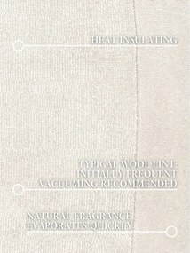 Krémový ručne tkaný koberec s prímesou vlny 125x200 cm Kari Organic – Villeroy&amp;Boch