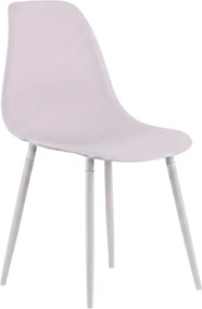 Jedálenská stolička OSAKA plastová, ružovo-sivá