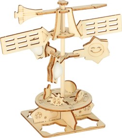 KIK 3D drevená stavebnica – veterná lopatka | Vzdelávací model pre deti 8+