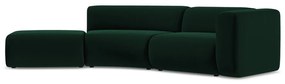 Tmavozelená zamatová leňoška (ľavý roh) Ekahi – Makamii