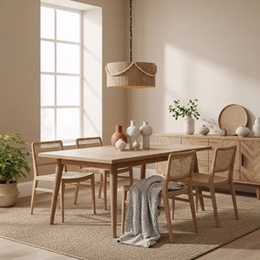 Toolight Toolight, stropné svietidlo 40cm, 1xE27, APP1741-1CP, prírodná hnedá, OSW-05123