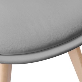 Jedálenská stolička NANTES sivá