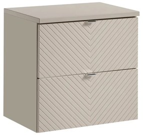Závěsná skříňka pod umyvadlo Viva Cashmere s deskou 60 cm kašmír