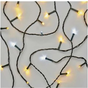 LED vonkajší reťaz 80xLED/2 funkcie 13m IP44 teplá/studená biela