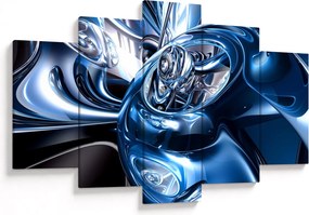 Obraz abstrakcie - kruhy (150x105 cm)