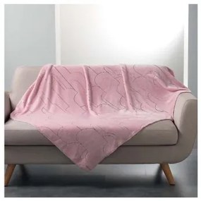 Sammer Štýlová deka v ružovej farbe so zlatým vzorom 125x150 cm 3574386089975