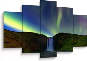Obraz - Polárna žiara na Islande (150x105 cm)